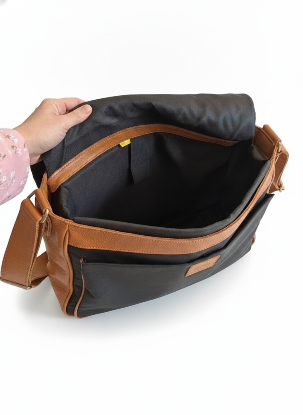 Init Brown Leather Messenger Bag - Picture 5 of 6